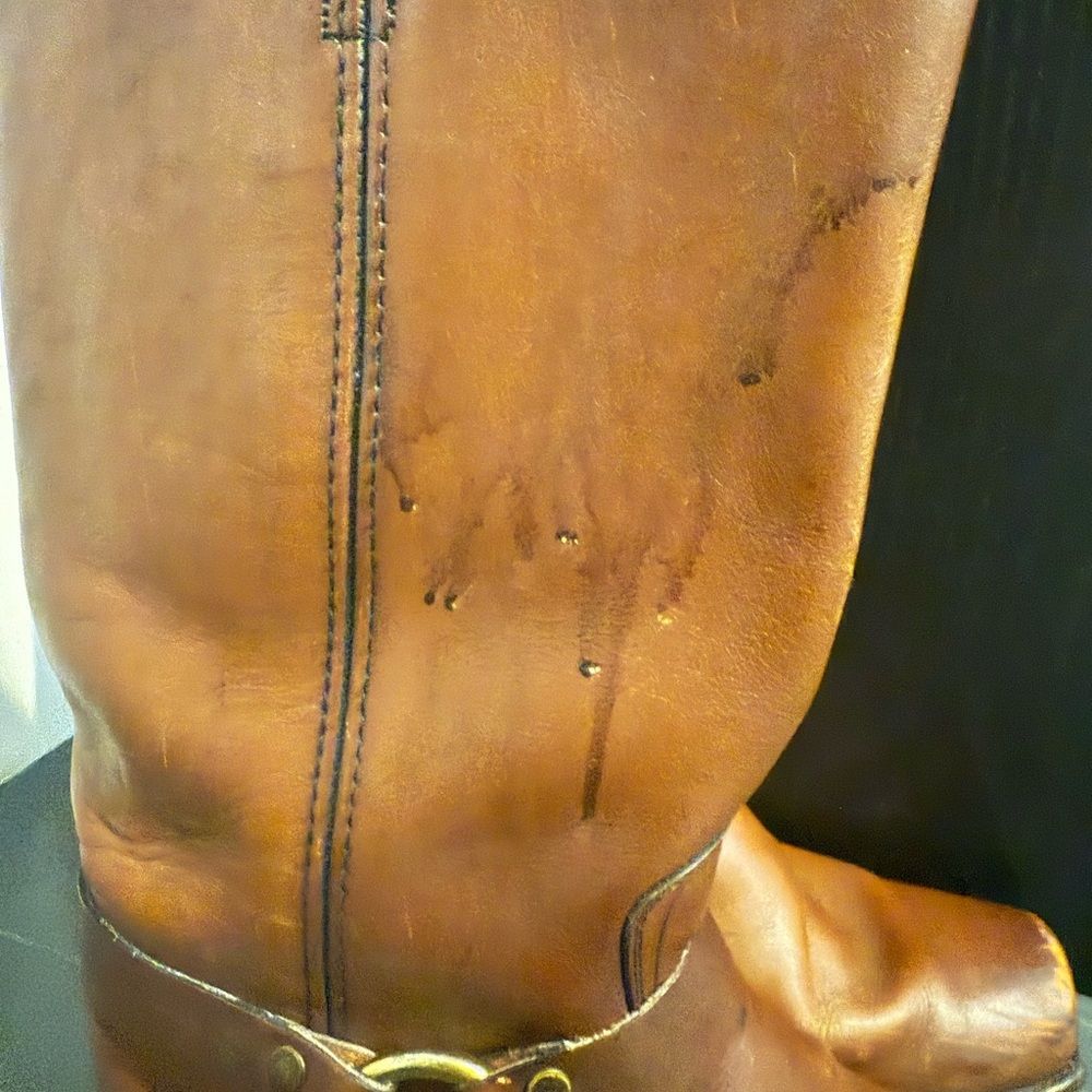 Dark Leather Frye Boots - Picture 8 of 8
